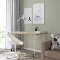IKEA MITTCIRKEL МИТТЦИРКЕЛЬ / KRILLE КРИЛЛЕ, письменный стол, белый с эффектом сосны, 120x60 см 595.086.76 фото thumb №4