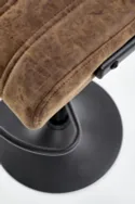 Барный стул HALMAR H88 хокер - черный, обивка - коричневый фото thumb №7