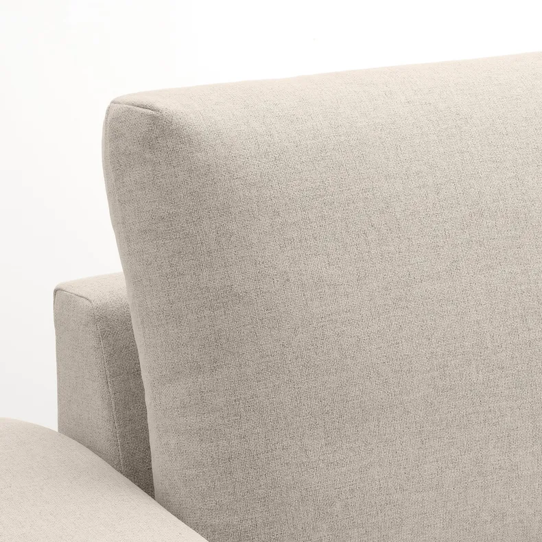 IKEA VIMLE ВІМЛЕ, 3-місний диван із кушеткою, з широкими підлокітниками / ГУННАРЕД бежевий 294.012.95 фото №5