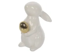 BRW Декоративна фігурка BRW Кролик, кераміка (12,5 см) 084826 фото