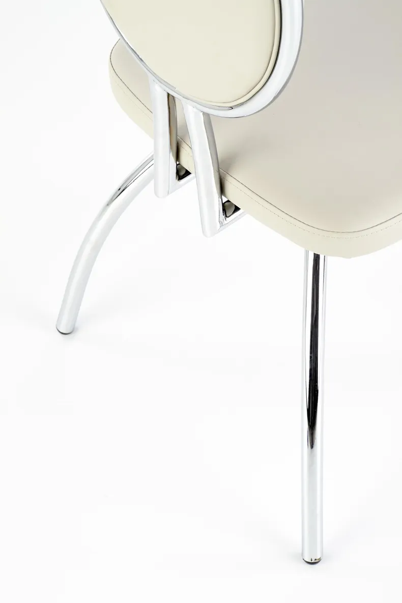 Кухонный стул HALMAR K297 светло-серый/хром фото №7
