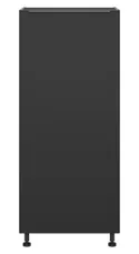 BRW Кухонный шкаф для встроенного холодильника Sole L6 60 см правый матовый черный, черный/черный матовый FM_DL_60/143_P-CA/CAM фото thumb №1