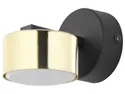 BRW Металлический настенный светильник Dallas черный и золотой 087833 фото thumb №1