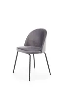 Кухонний стілець оксамитовий HALMAR K314 Velvet, сірий фото thumb №1