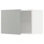 IKEA METOD МЕТОД, навісна шафа, білий / Хавсторп світло-сірий, 60x40 см 395.387.59 фото