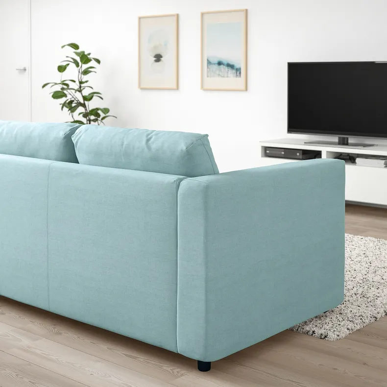 IKEA VIMLE ВИМЛЕ, 2-местный диван, Саксемара светло-голубая 093.990.19 фото №3