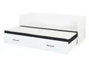 BRW Каркас розкладного ліжка Tetrix 80-160x200 з контейнером білий глянцевий, білий глянець LOZ/80/160-BIP фото thumb №6
