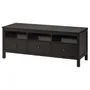 IKEA HEMNES ХЕМНЭС, тумба под ТВ, на ножках, черно-коричневый, 148x47x57 см 502.970.46 фото