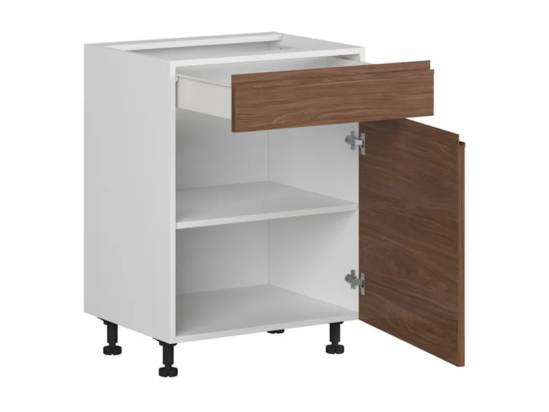 BRW Кухонный базовый шкаф Sole 60 см правый с выдвижным ящиком Линкольн Орех, орех линкольн FH_D1S_60/82_P/SMB-BAL/ORLI фото №3