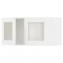 IKEA METOD МЕТОД, шафа навісна із 2 скляними дверцят, білий Енкопінг / білий імітація дерева, 80x40 см 894.734.73 фото