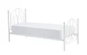 Ліжко металеве односпальне HALMAR PANAMA 90x200 см біле фото thumb №2