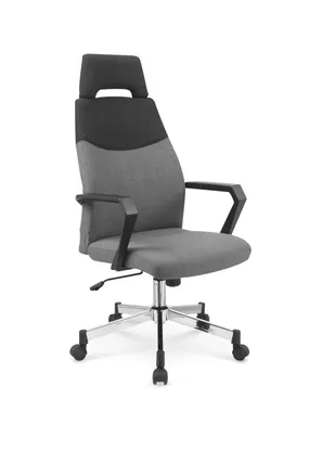 Кресло компьютерное офисное вращающееся HALMAR OLAF серый-черный фото