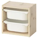 IKEA TROFAST, настенный шкаф, Светлая сосна, окрашенная в белый/белый цвет, 32x21x30 см 695.755.14 фото thumb №1