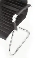 Офісне крісло HALMAR PRESTIGE SKID екошкіра, чорний фото thumb №7