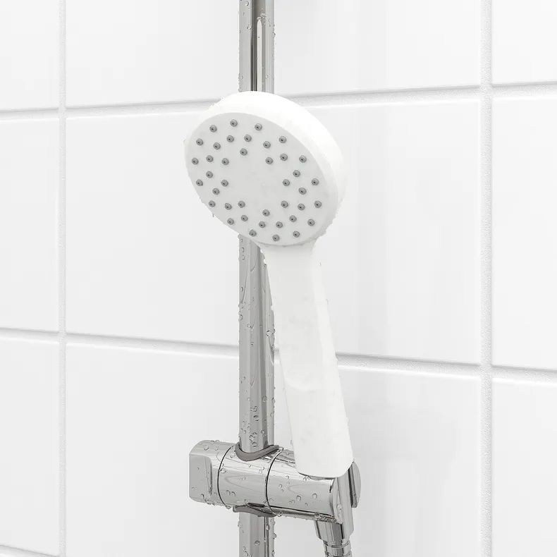 IKEA LILLREVET ЛИЛЛЬРЕВЕТ, 1-струйный ручной душ, белый 303.426.29 фото №3