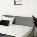 Ліжко двоспальне оксамитове MEBEL ELITE MONICA Velvet, 160x200, Сірий фото thumb №7