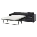 IKEA VIMLE ВІМЛЕ, чохол для 3-місного дивана-ліжка, Джупард темно-сірий 294.335.69 фото thumb №2