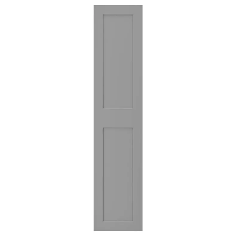 IKEA GRIMO ГРІМО, дверцята з петлями, сірий, 50x229 см 193.321.94 фото №1