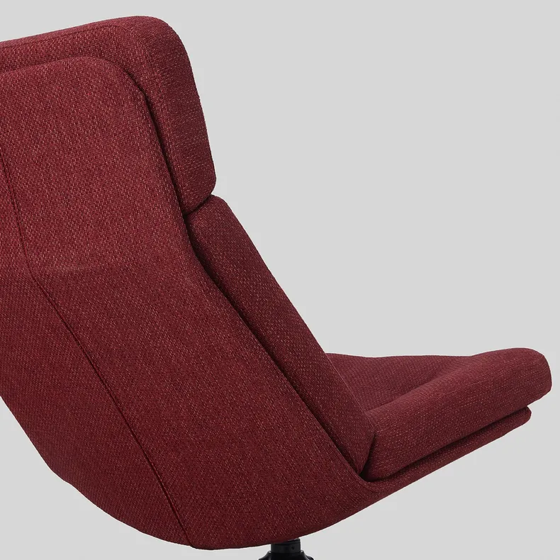 IKEA HAVBERG ХАВБЕРГ, вращающееся кресло, Lejde красно-коричневый 205.148.95 фото №5