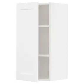IKEA METOD МЕТОД, навесной шкаф с полками, белый Энкёпинг / белая имитация дерева, 40x80 см 794.734.59 фото