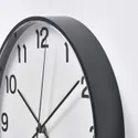 IKEA PLUTTIS ПЛУТТІС, настінний годинник, низьковольтний/чорний, 28 см 105.408.47 фото thumb №3