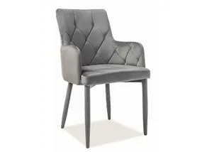 Кресло SIGNAL RICARDO Velvet, Bluvel 14 - серый фото