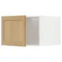IKEA METOD МЕТОД, верхня шафа для холодильн / мороз кам, білий / ФОРСБАККА дуб, 60x40 см 995.093.15 фото