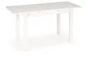 Обідній стіл розкладний HALMAR GINO 100-135x60 см, стільниця - біла, ніжки - білі фото thumb №6
