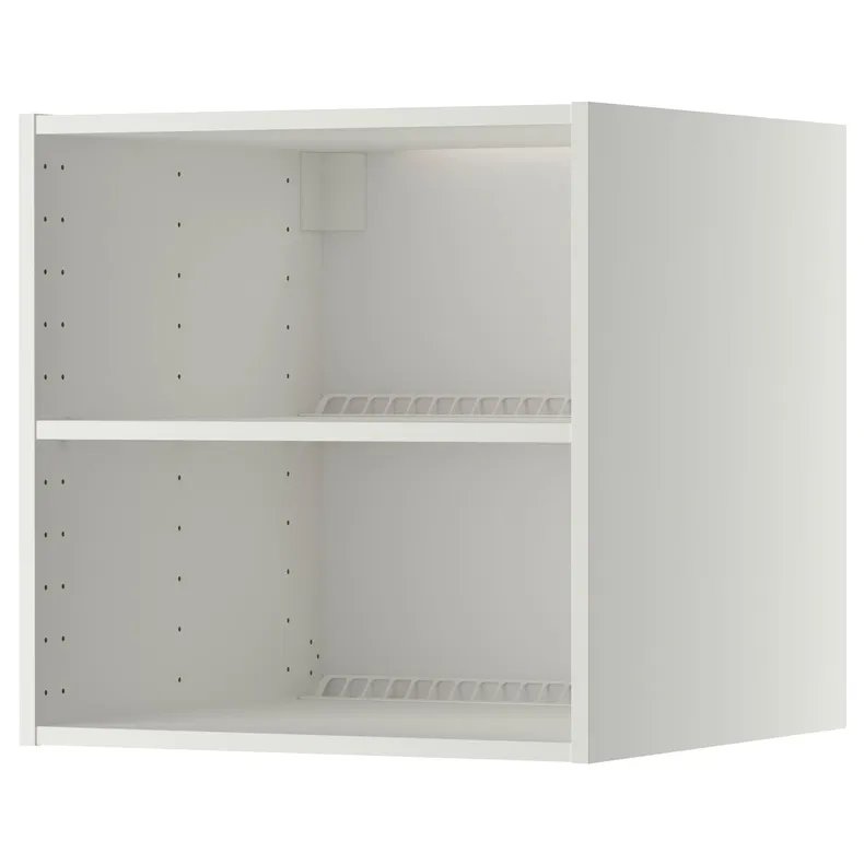 IKEA METOD МЕТОД, каркас верхнь шаф д / холодил / морозил, білий, 60x60x60 см 002.055.39 фото №1