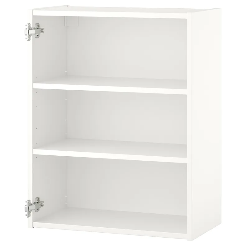 IKEA ENHET ЭНХЕТ, навесной шкаф с 2 полками, белый, 60x30x75 см 504.404.12 фото №1