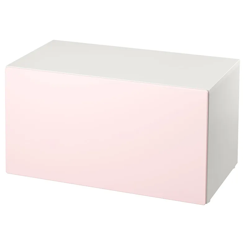 IKEA SMÅSTAD СМОСТАД, лавка з відділенн для зберіг іграш, білий/блідо-рожевий, 90x52x48 см 293.891.56 фото №1