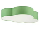 BRW Плафон Cloud 4-х точечный из ткани зеленого цвета 078009 фото thumb №1