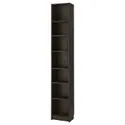 IKEA BILLY БІЛЛІ, книжкова шафа з верхньою полицею, темно-коричневий під дуб, 40x28x237 см 995.818.82 фото thumb №1
