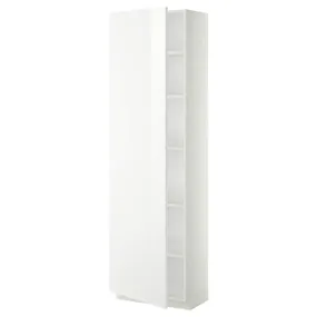 IKEA METOD МЕТОД, высокий шкаф с полками, белый / Рингхульт белый, 60x37x200 см 994.554.83 фото
