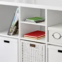 IKEA KALLAX КАЛЛАКС, вставка с 1 полкой, белый, 33x33 см 204.237.20 фото thumb №2