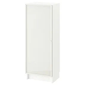 IKEA BILLY БІЛЛІ / HÖGBO ХЕГБУ, комбінація книжк шаф з склян дверц, білий, 40x30x106 см 294.944.21 фото