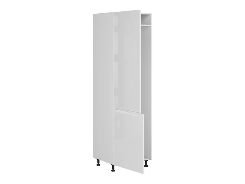 BRW Кухонный шкаф для встроенного холодильника Sole 60 см левый белый глянец, альпийский белый/глянцевый белый FH_DL_60/207_L/L-BAL/BIP фото №3