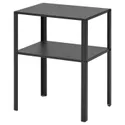 IKEA KNARREVIK КНАРРЕВІК, приліжковий столик, чорний, 42x34 см 205.699.77 фото thumb №1