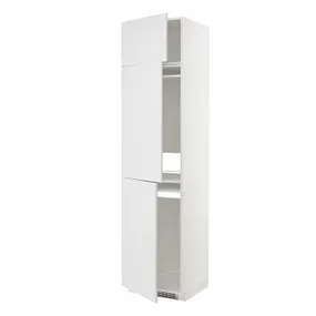IKEA METOD МЕТОД, высокий шкаф д / холод / мороз / 3 дверцы, белый / Стенсунд белый, 60x60x240 см 494.619.62 фото