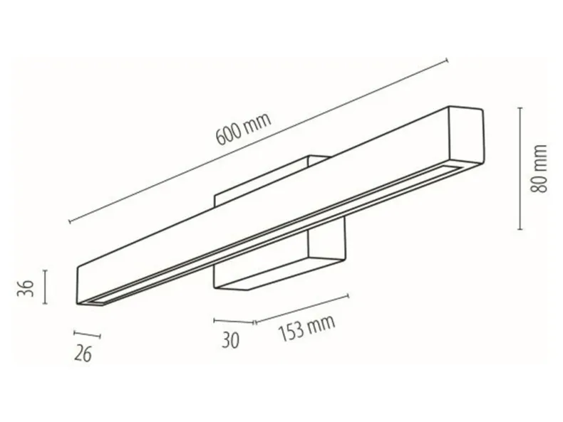 BRW Aqua viva LED, настінний світильник 083962 фото №3