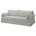 IKEA HYLTARP ХИЛЬТАРП, чехол на 3-местный диван, Талмира белая/черная 705.663.30 фото thumb №1
