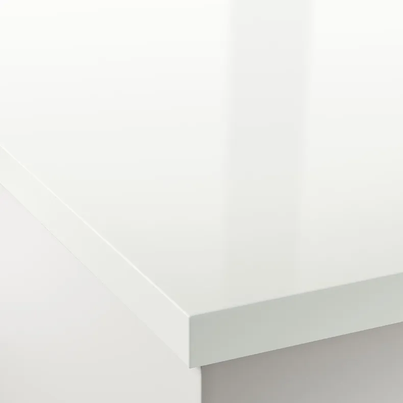 IKEA SÄLJAN СЕЛЬЙАН, стільниця, виготовлена на замовлен, білий глянець / ламінат, 45,1-63,5x3,8 см 903.454.94 фото №3