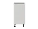 BRW Базовый шкаф для кухни Sole 40 см левый светло-серый глянец, альпийский белый/светло-серый глянец FH_D_40/82_L-BAL/XRAL7047 фото thumb №1