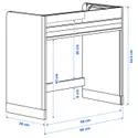 IKEA TITTEBO ТІТТЕБУ, шафа з розс дверц д / невел приладів, чорний, 60 см 205.502.75 фото thumb №7