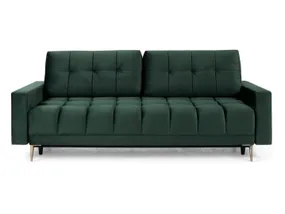 BRW Трехместный диван-кровать Belmira с велюровым ящиком зеленого цвета, Ривьера 38 Зеленый SO3-BELMIRA-LX_3DL-GR1_BA42EB фото