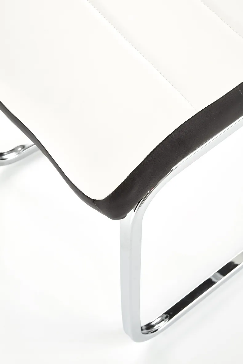 Кухонний стілець HALMAR K132 білий, чорний фото №4