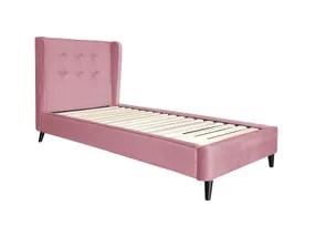 Ліжко односпальне HALMAR ESTELLA 90 90х200 см рожеве фото