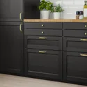 IKEA LERHYTTAN ЛЕРХЮТТАН, фронтальна панель шухляди, чорна морилка, 40x20 см 703.560.68 фото thumb №3