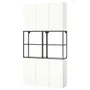 IKEA ENHET ЕНХЕТ, шафа, антрацит / білий, 120x32x225 см 095.479.82 фото