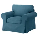IKEA EKTORP ЭКТОРП, чехол на кресло, Талмира голубая 505.170.53 фото thumb №1